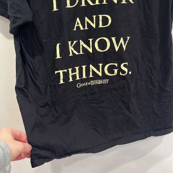 Game Of Thrones Men's XL Black Gold Short Sleeve T-Shirt - Picture 5 of 8